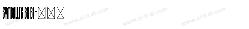 SymbollTC Bk BT字体转换